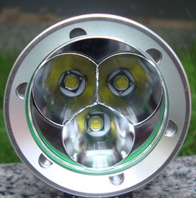 (image for) 3X Cree XML T6 Led Head Lamp 3600 Lumens Led Flashlight 3 Modes Bicycle Front Led Light
